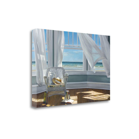 Reading Spot With Beach View 1 Giclee Wrap Canvas Wall Art