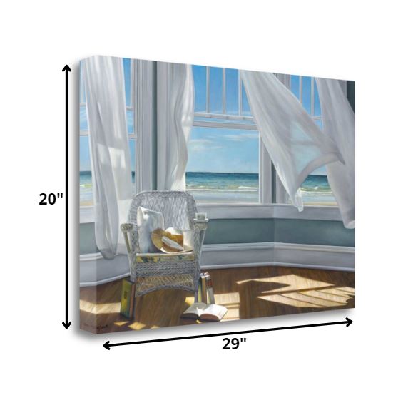 Reading Spot With Beach View 2 Giclee Wrap Canvas Wall Art