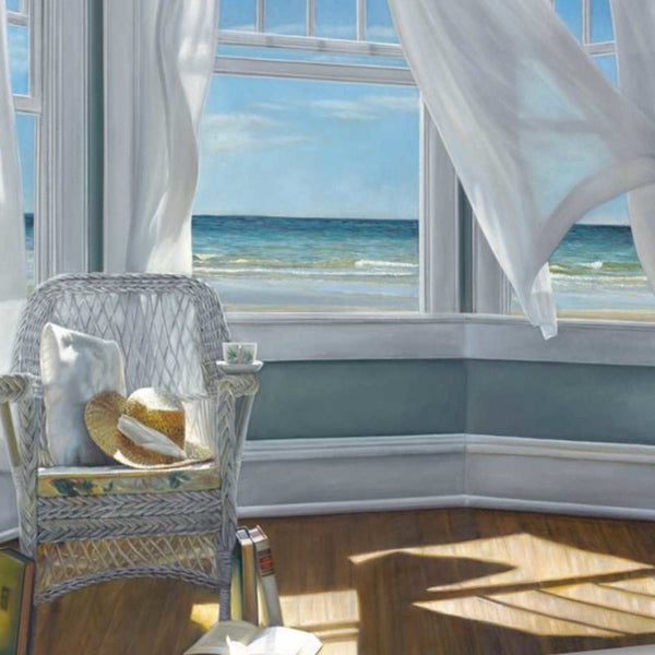 Reading Spot With Beach View 2 Giclee Wrap Canvas Wall Art