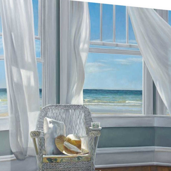 Reading Spot With Beach View 3 Giclee Wrap Canvas Wall Art