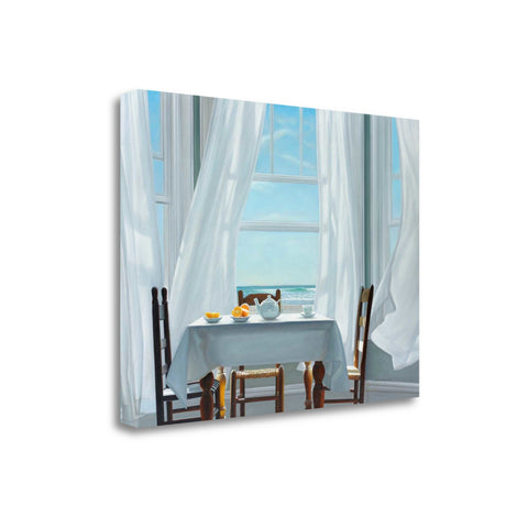 32" Teatime by the Seaside Print on Gallery Wrap Canvas Wall Art