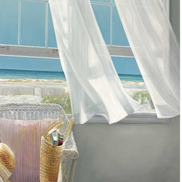 Relaxing Corner at Beach House 1 Giclee Wrap Canvas Wall Art