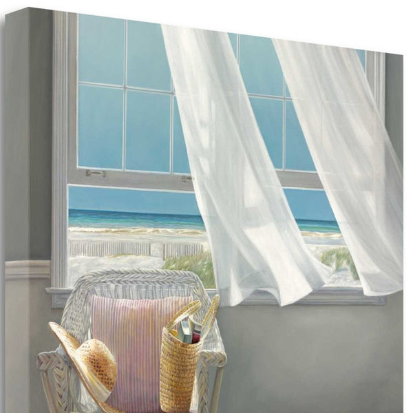 Relaxing Corner at Beach House 1 Giclee Wrap Canvas Wall Art