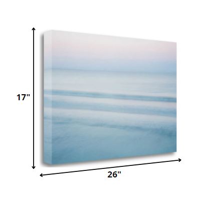 26" Scenic Blue Waters Giclee Wrap Canvas Wall Art