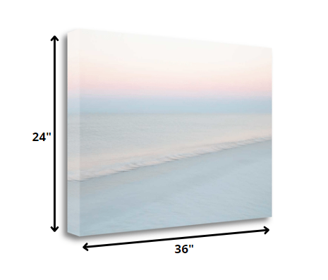 36" Cotton Candy Beach Sky 4 Giclee Wrap Canvas Wall Art