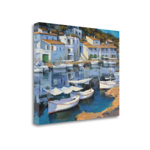 24" Coastal Inspired European Cove Gallery Wrap Canvas Wall Art