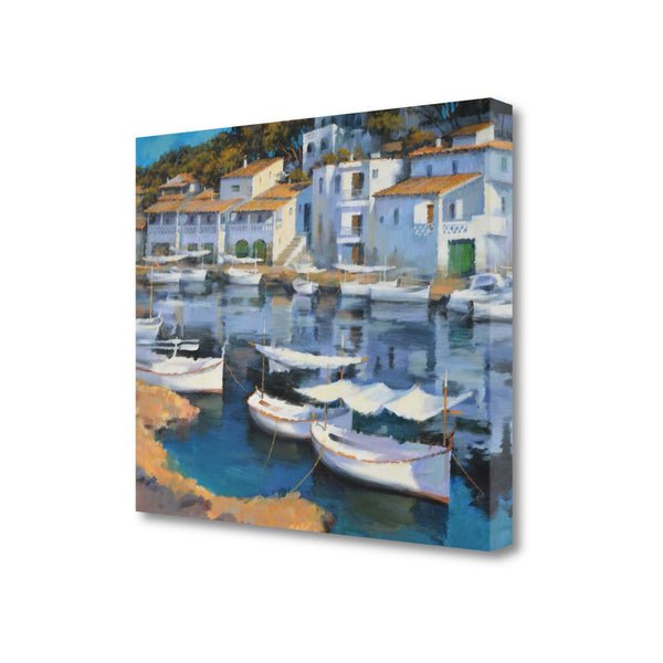 24" Coastal Inspired European Cove Gallery Wrap Canvas Wall Art