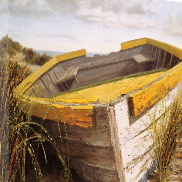 23" Old Rugged Fishing Boat Giclee Wrap Canvas Wall Art