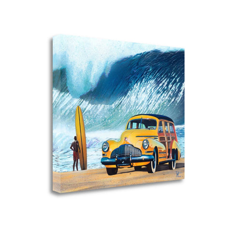 22" Bright and Colorful Surfer Boy Gallery Wrap Canvas Wall Art