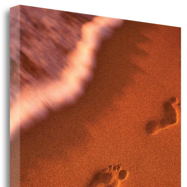 Sandy Footprints 1 Giclee Wrap Canvas Wall Art