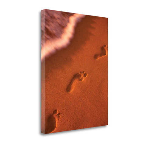 Sandy Footprints 1 Giclee Wrap Canvas Wall Art