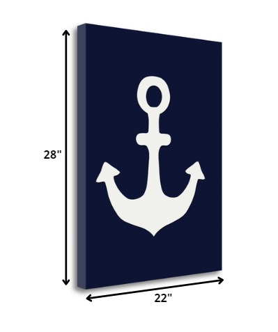 22" Anchor's Down Giclee Wrap Canvas Wall Art