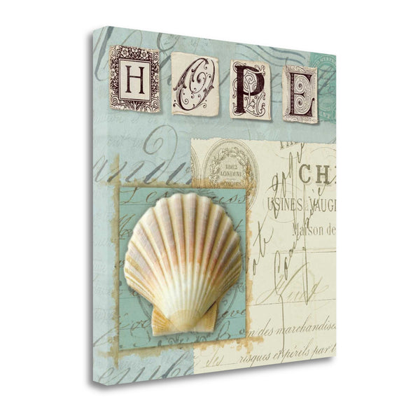 24" Vintage Inspired Beach Hope Journal Giclee Print on Gallery Wrap Canvas Wall Art