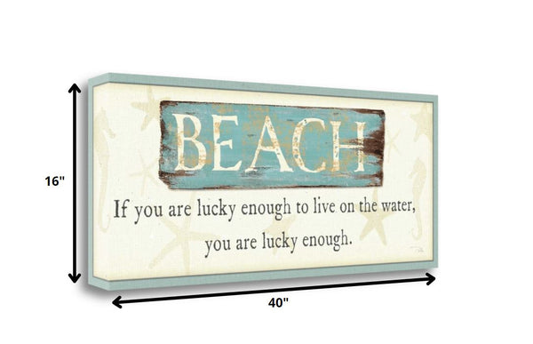 "Beach" By Pela, Fine Art Giclee Print on Gallery Wrap Canvas, Ready to Hang