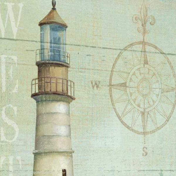 22" The Lighthouse by the West Coast Giclee Wrap Canvas Wall Art