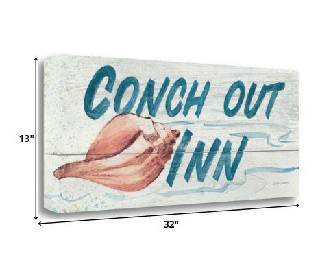 32" Conch Out Inn 2 Giclee Wrap Canvas Wall Art