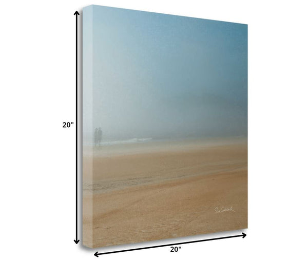 20" Calming Beach Stroll Giclee Print on Gallery Wrap Canvas Wall Art