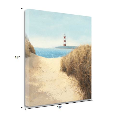 18" Sweet Beach Pathway Giclee Print on Gallery Wrap Canvas Wall Art