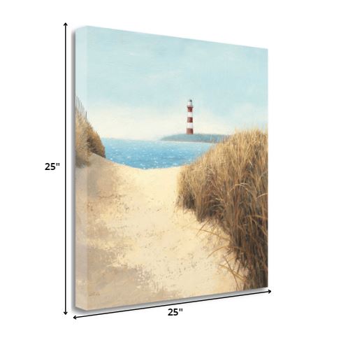 25" Sweet Beach Pathway Giclee Print on Gallery Wrap Canvas Wall Art