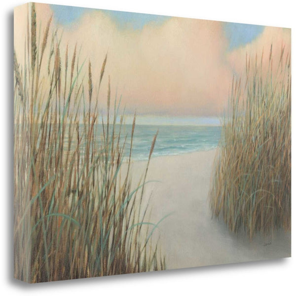 24" Natural Coastal Beach Trail Giclee Print on Gallery Wrap Canvas Wall Art