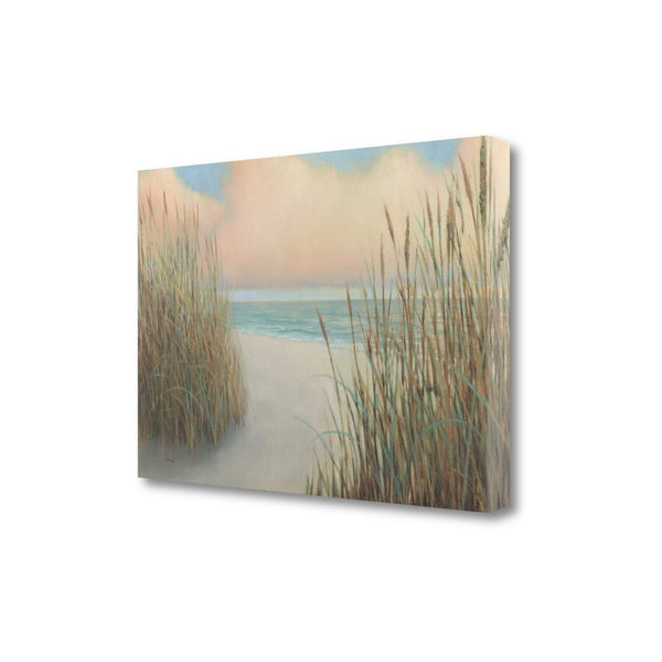 24" Natural Coastal Beach Trail Giclee Print on Gallery Wrap Canvas Wall Art