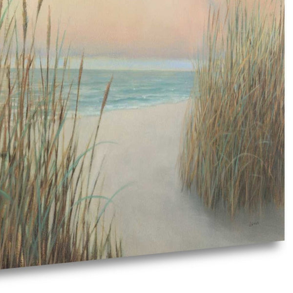 34" Natural Coastal Beach Trail Giclee Print on Gallery Wrap Canvas Wall Art