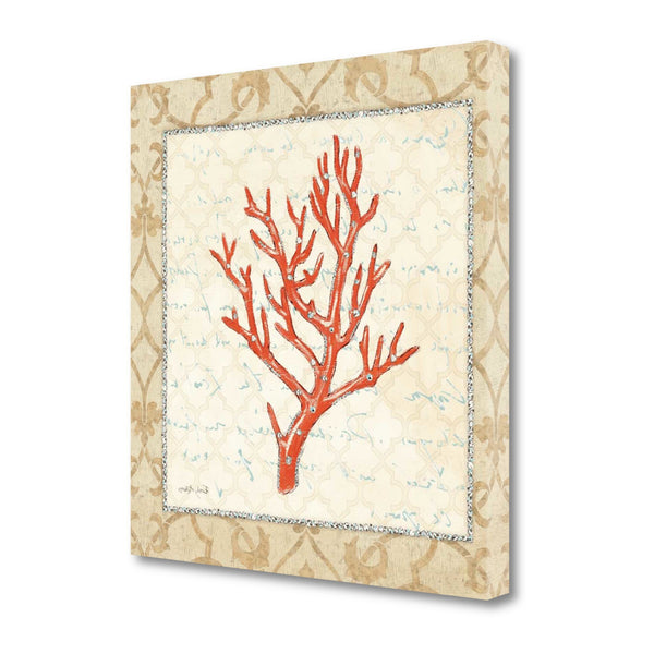 24" Fancy Underwater Coral Giclee Wrap Canvas Wall Art