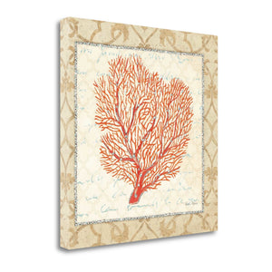 20" Full Orange Underwater Coral 1 Giclee Wrap Canvas Wall Art