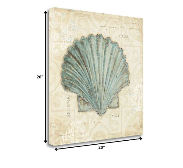 20" Soft Beach Treasures Journal Giclee Print on Gallery Wrap Canvas Wall Art