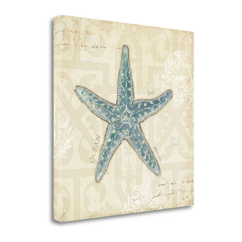 20" Soft Vintage Beach Treasures Journal Giclee Print on Gallery Wrap Canvas Wall Art