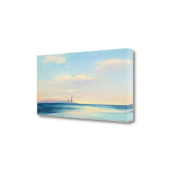 39" Peaceful Ocean Sunset View 3 Giclee Wrap Canvas Wall