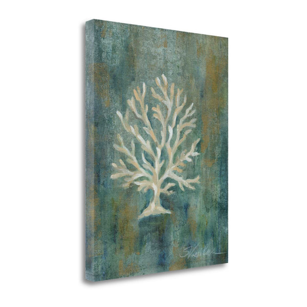 18" Blue Sea Coral Giclee Wrap Canvas Wall Art