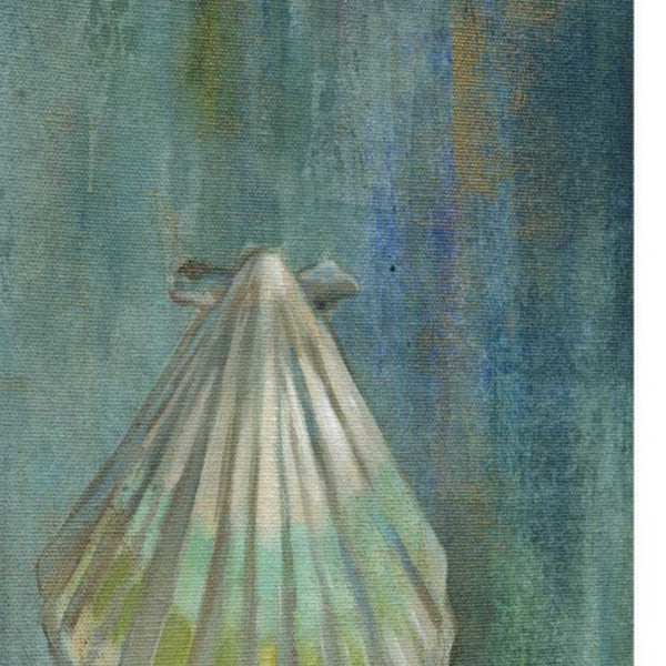 23" Blue Seashell Giclee Wrap Canvas Wall Art