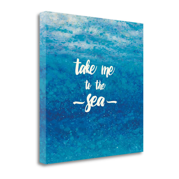 20" Take Me To The Sea Giclee Wrap Canvas Wall Art