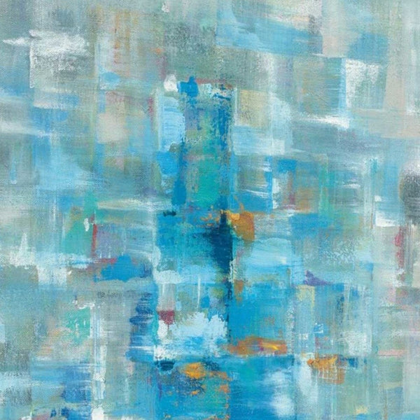 Blue Abstract Watercolor Giclee Wrap Canvas Wall Art