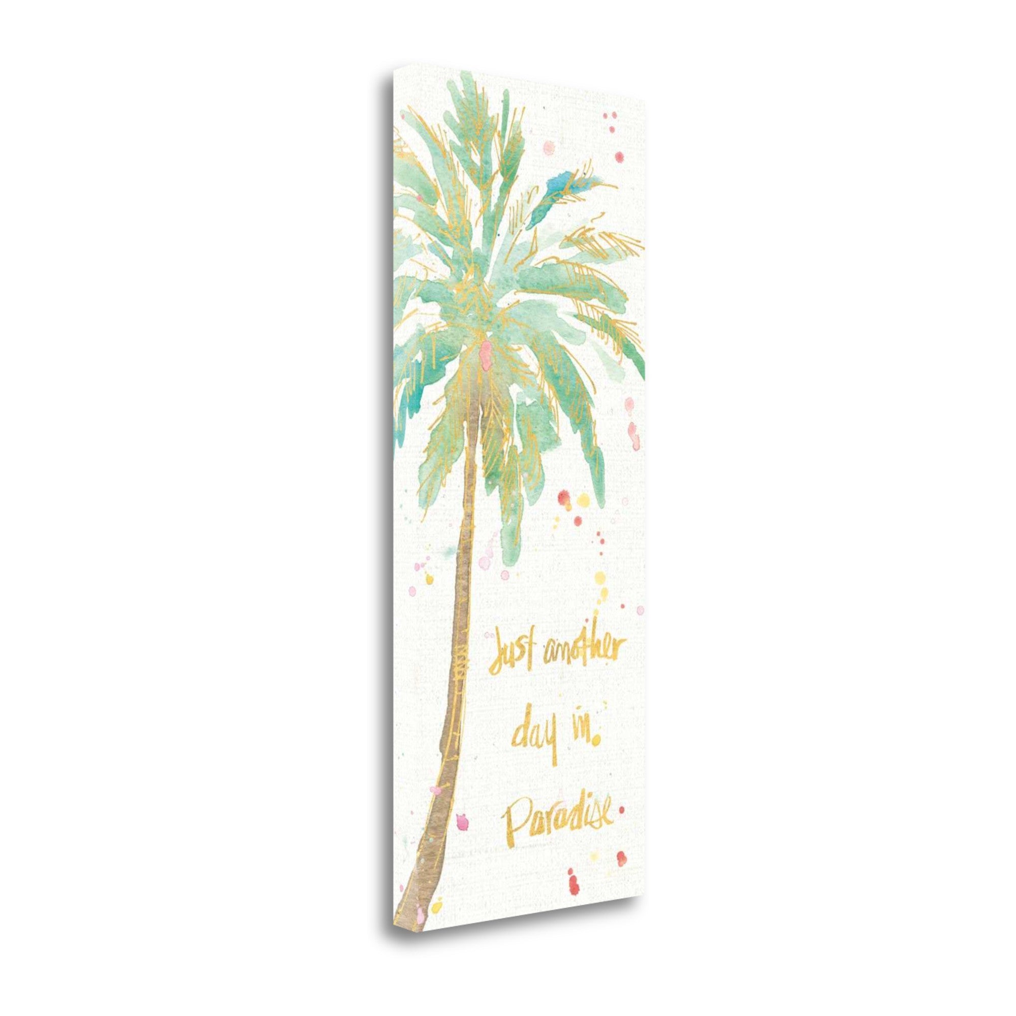 Watercolor Palm Tree 1 Giclee Wrap Canvas Wall Art