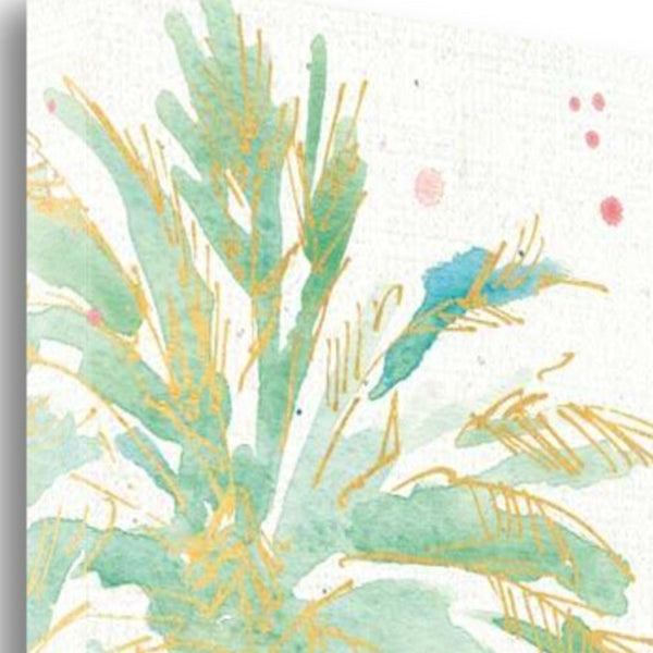 Watercolor Palm Tree 1 Giclee Wrap Canvas Wall Art