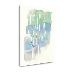 Watercolor Abstract Trees Giclee Wrap Canvas Wall Art