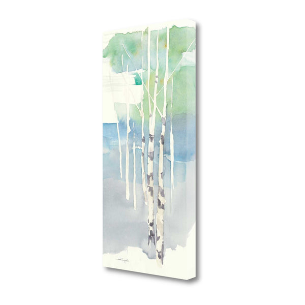 Watercolor Abstract Forest 1 Giclee Wrap Canvas Wall Art