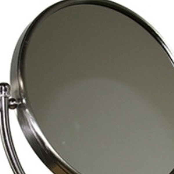 Vintage Rotating Chrome 5X Magnification Vanity Mirror