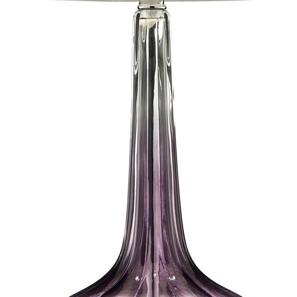 Purple Ombre Glass Goblet Table Lamp