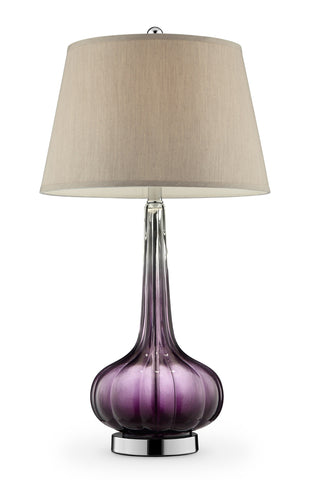 Purple Ombre Glass Goblet Table Lamp