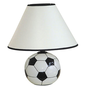 Soccer Shaped Table Lamp with White Shade