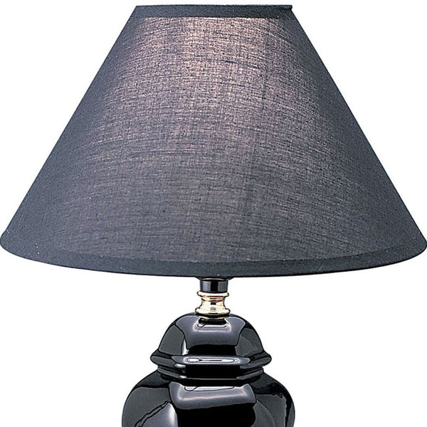 Black Urn Shaped Table Lamp