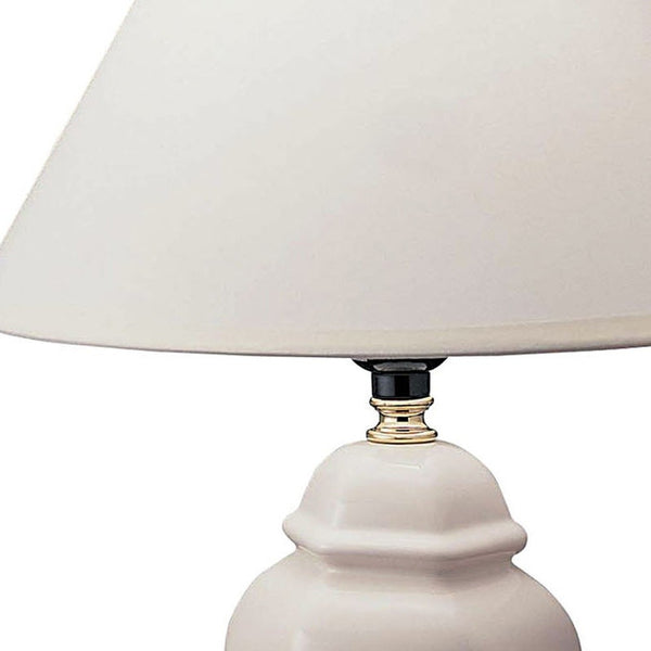 White Urn Shaped Table Lamp