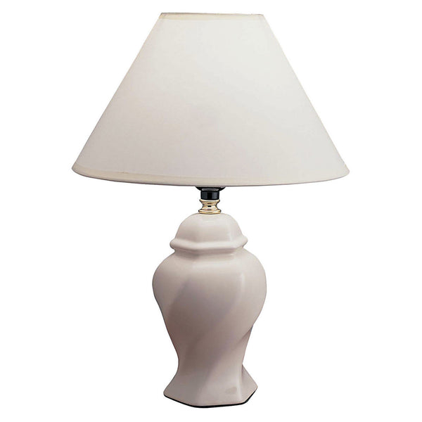 White Urn Shaped Table Lamp