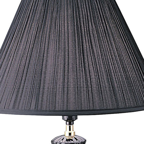 26” Stylish Black Ceramic Urn Shape Table Lamp