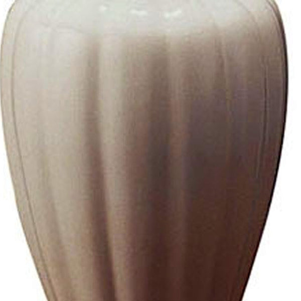 26” Stylish Ivory Ceramic Urn Shape Table Lamp