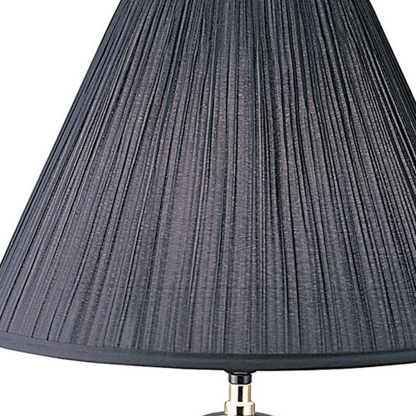 26” Black Iris Urn Shape Table Lamp