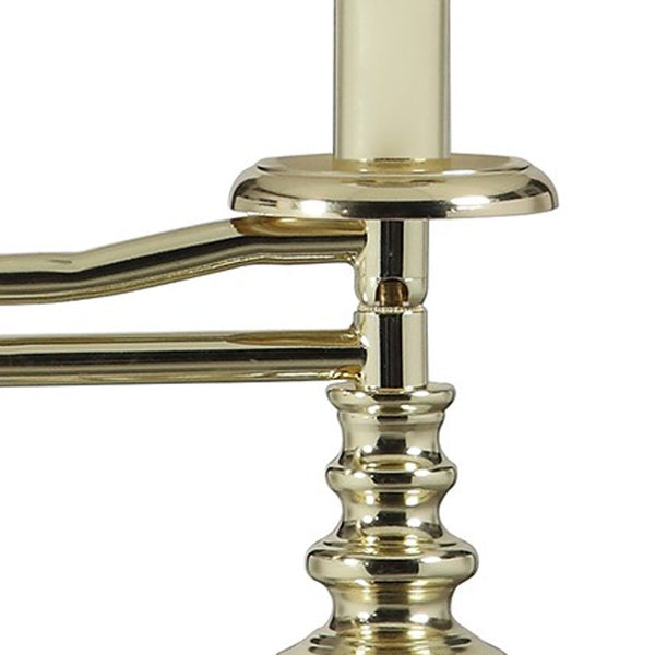 23” Transitional Gold Arm Metal Table Lamp